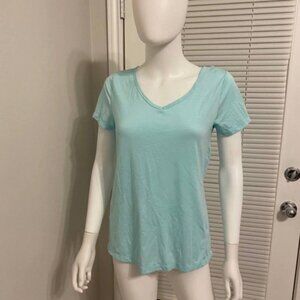 BCG Aqua Breeze V-Neck T-Shirt Sz M